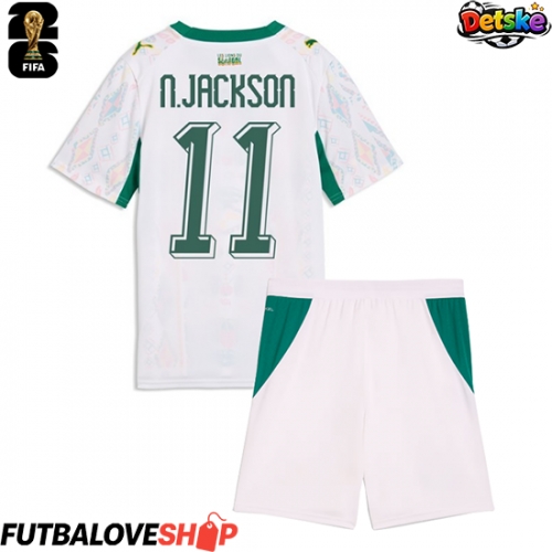 Dres Senegal Nicolas Jackson #11 Domáci pre deti MS 2026 Krátky Rukáv (+ trenírky)